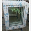 Plastové okno 70x90 bílé zvolene-provedeni prave 70/90os1b