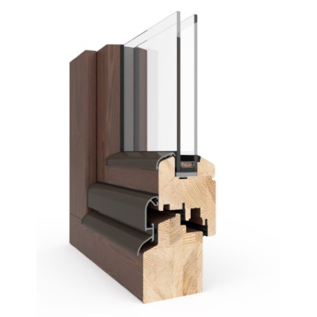 Dřevěná okna Naturo 68