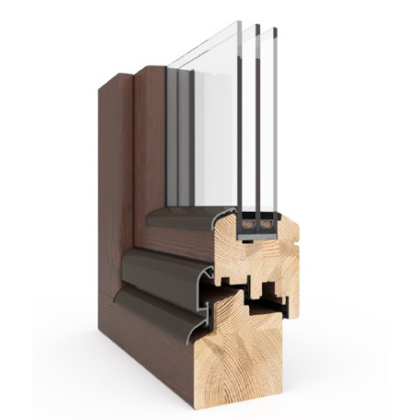 Dřevěná okna Naturo 80